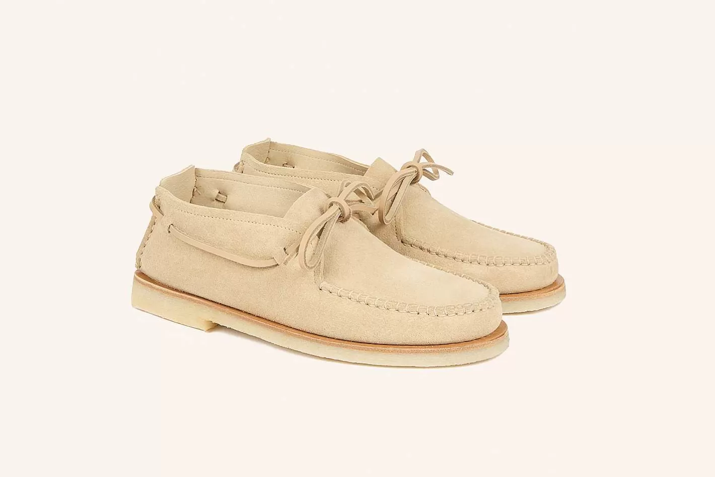 Fashion Heschung Arapaho-Loafer Zand Suede