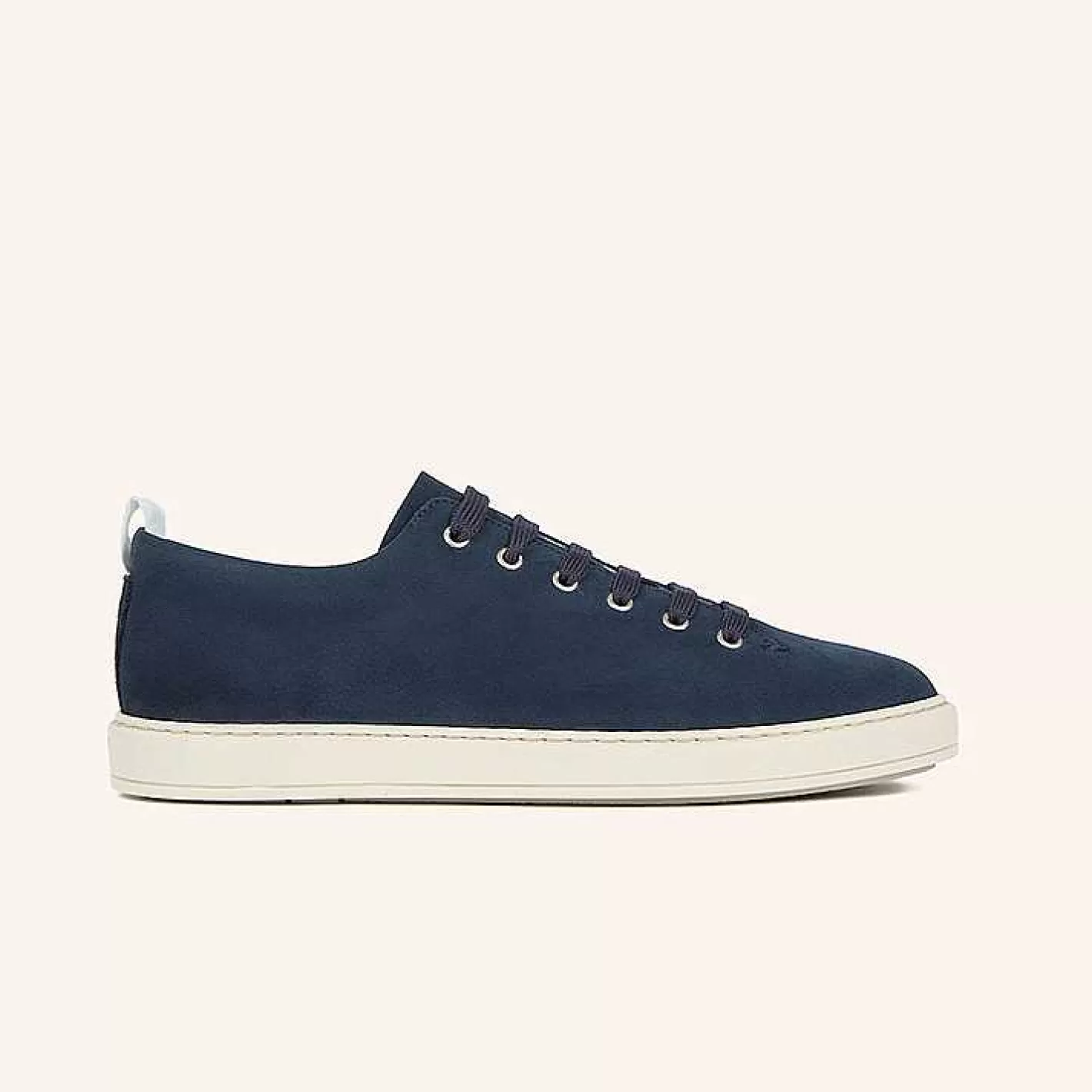 Hot Heschung Court-Sneakers Petrol Kalfssuede