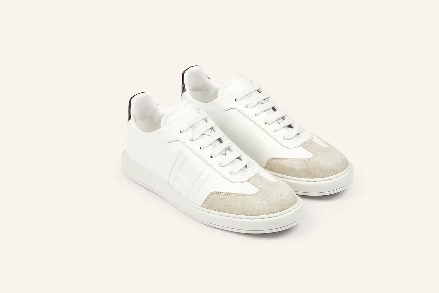 Online Heschung Edge-Sneakers Witte Opaco