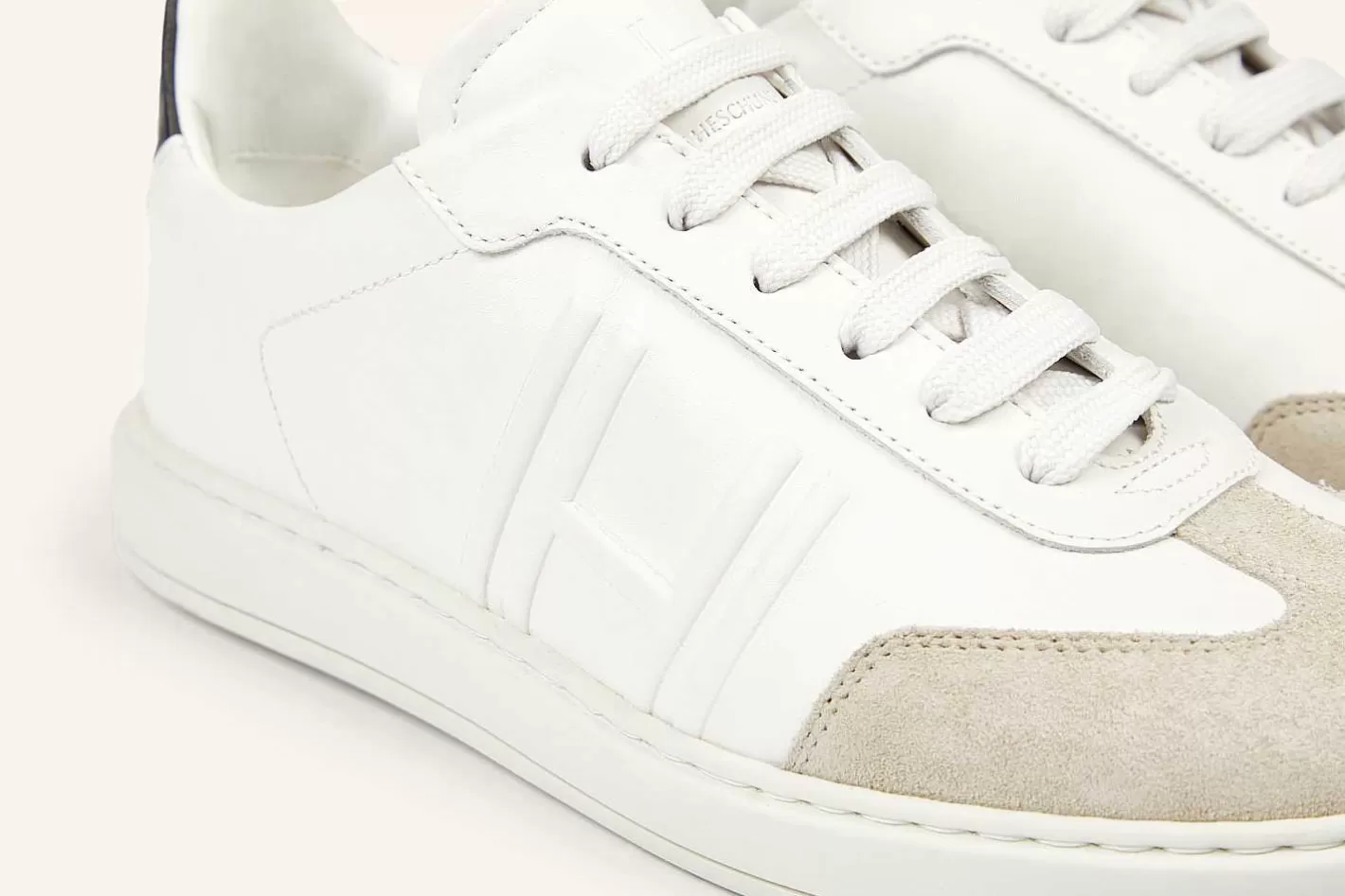 Online Heschung Edge-Sneakers Witte Opaco